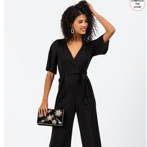 Black sequin jumpsuit